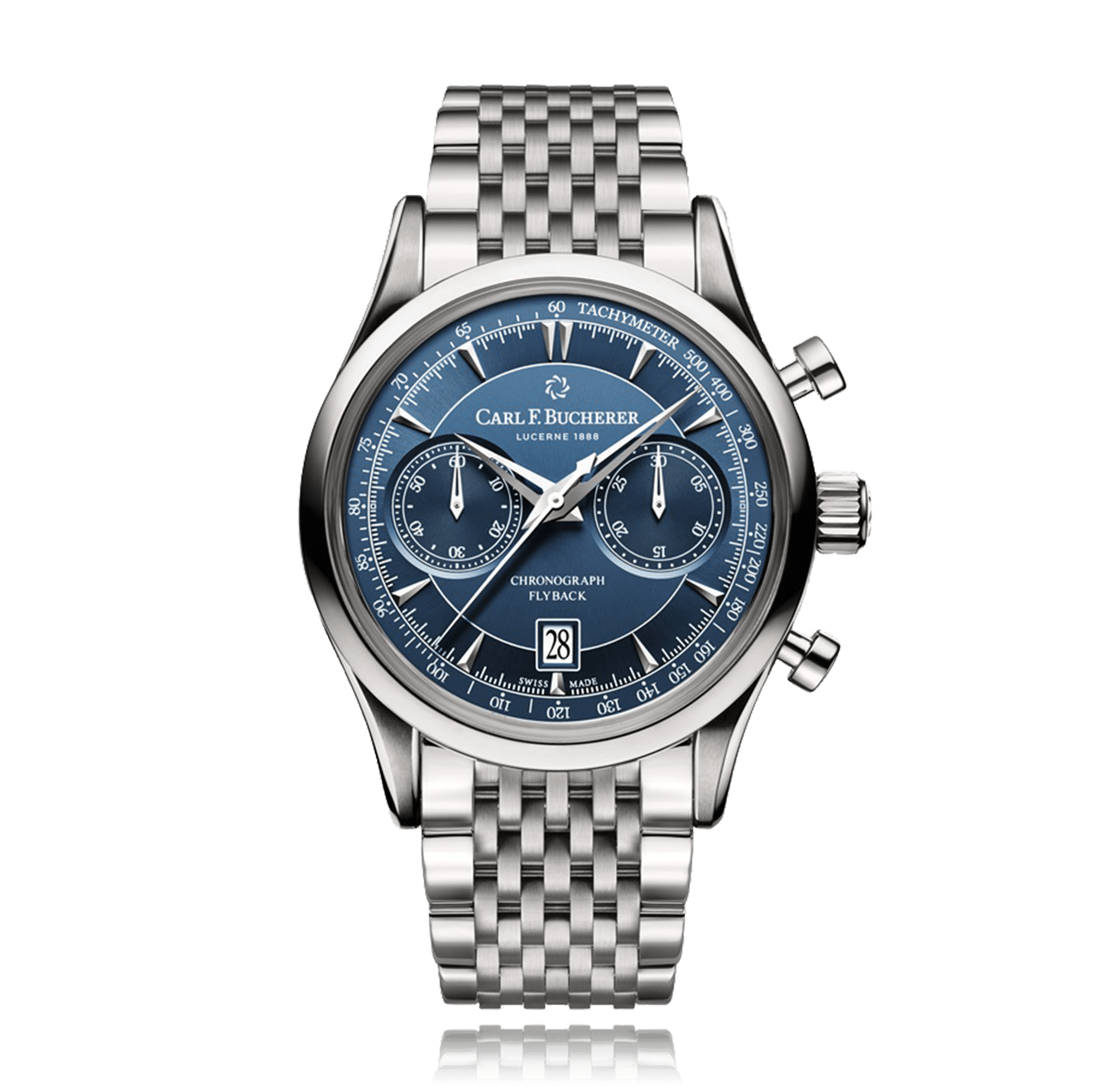 Manero Flyback 43mm Bucherer United Kingdom